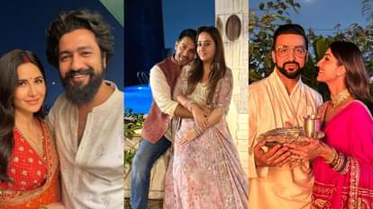 Karva Chauth 2023 Celebration in bollywood tv parineeti chopra katrina kaif shilpa shetty look goes viral