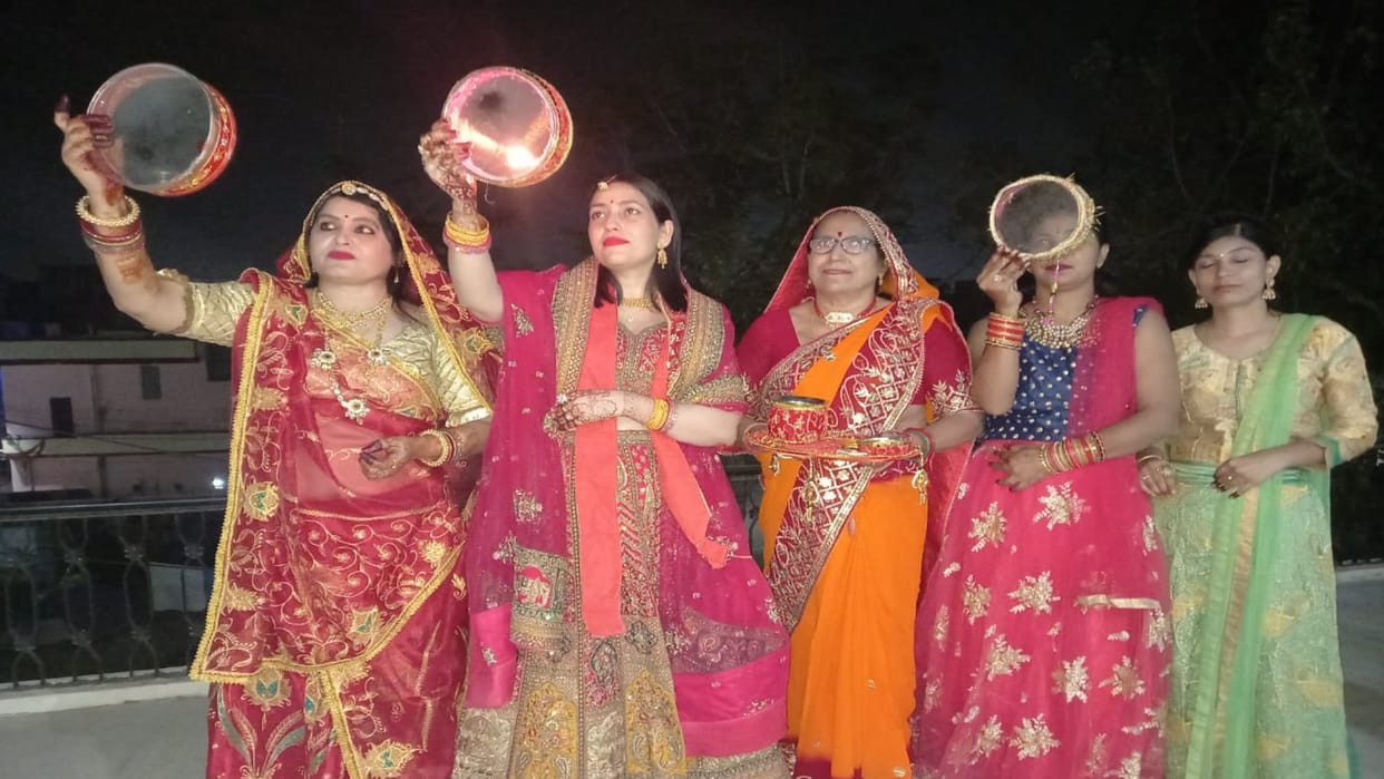 Karva Chauth festival celebrated with pomp in Dausa