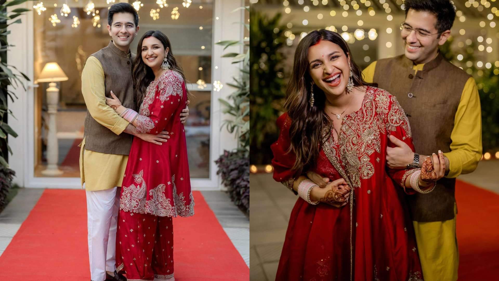 Parineeti Chopra karwa chauth look Parineeti wear red suit worth more than 1 lakh
