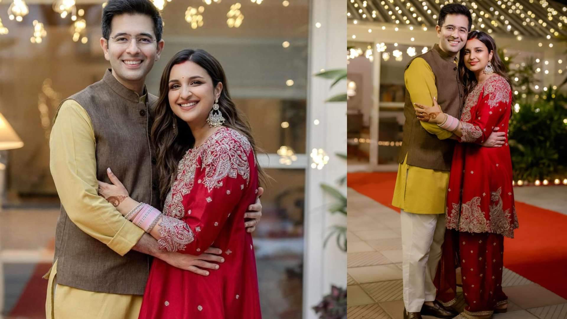 Parineeti Chopra karwa chauth look Parineeti wear red suit worth more than 1 lakh