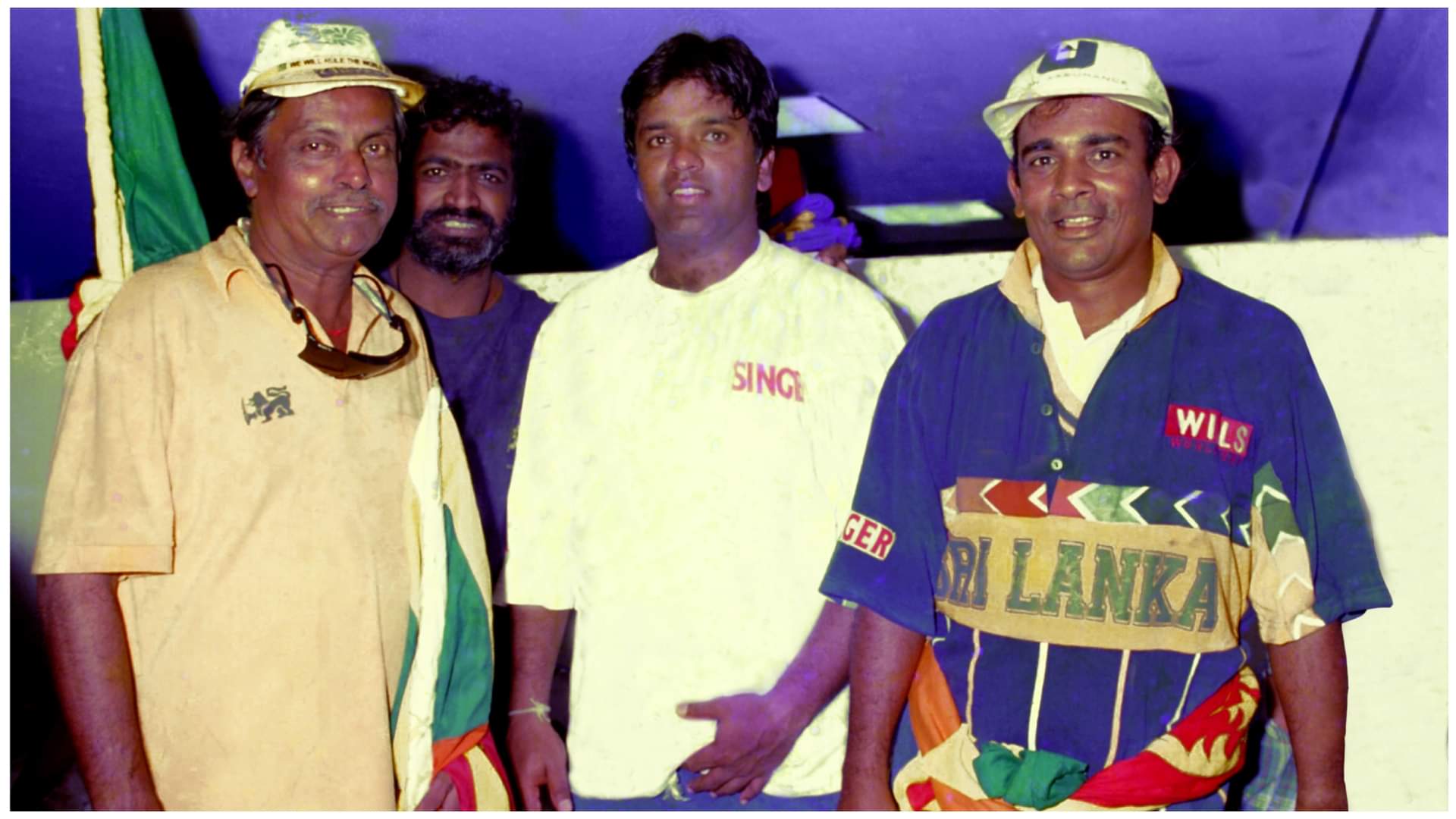 Sri Lanka players wear black armbands in memory of legendary 'Uncle' Percy vs India WC 2023