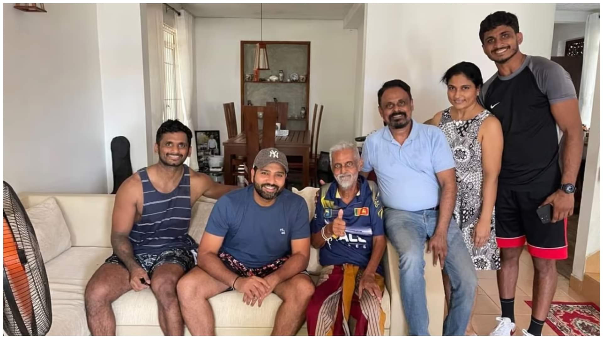 Sri Lanka players wear black armbands in memory of legendary 'Uncle' Percy vs India WC 2023