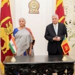 श्रीलंका दौरे पर पहुंचीं वित्त मंत्री निर्मला सीतारमण।