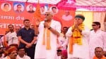 रैली को संबोधित करते गजेंद्र सिंह शेखावत।