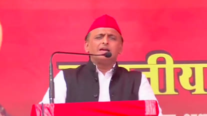 Azamgarh: SP President Akhilesh Yadav reached Azamgarh, gave new slogan to remove BJP; Said- adopt this formul