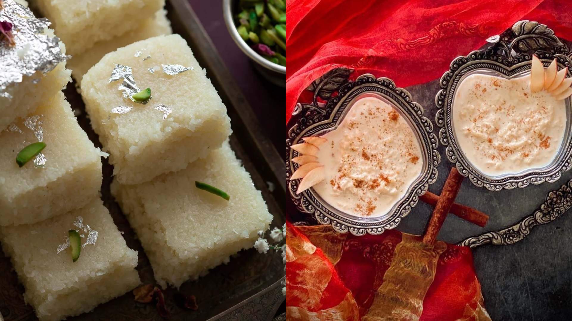 Bhai Dooj 2023 sweets for Bhai Dooj festival coconut barfi recipe apple rabdi recipe in hindi