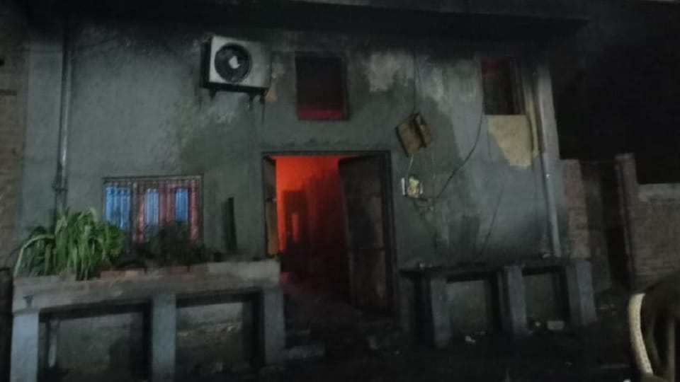 Fire broke out in incense sticks manufacturing factory