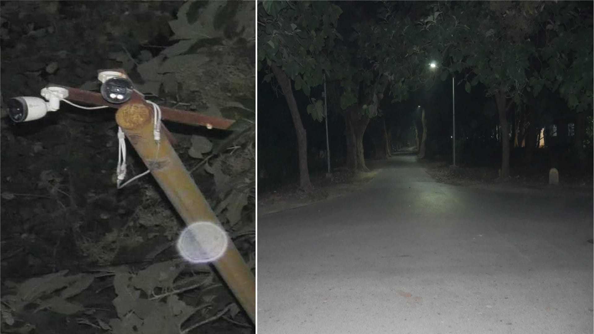 BHU chaos captured in pictures, many cameras are damaged, even night vision cameras are not working