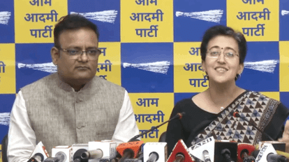 Atishi held a press conference after ED raid at the house of Minister Rajkumar Anand.