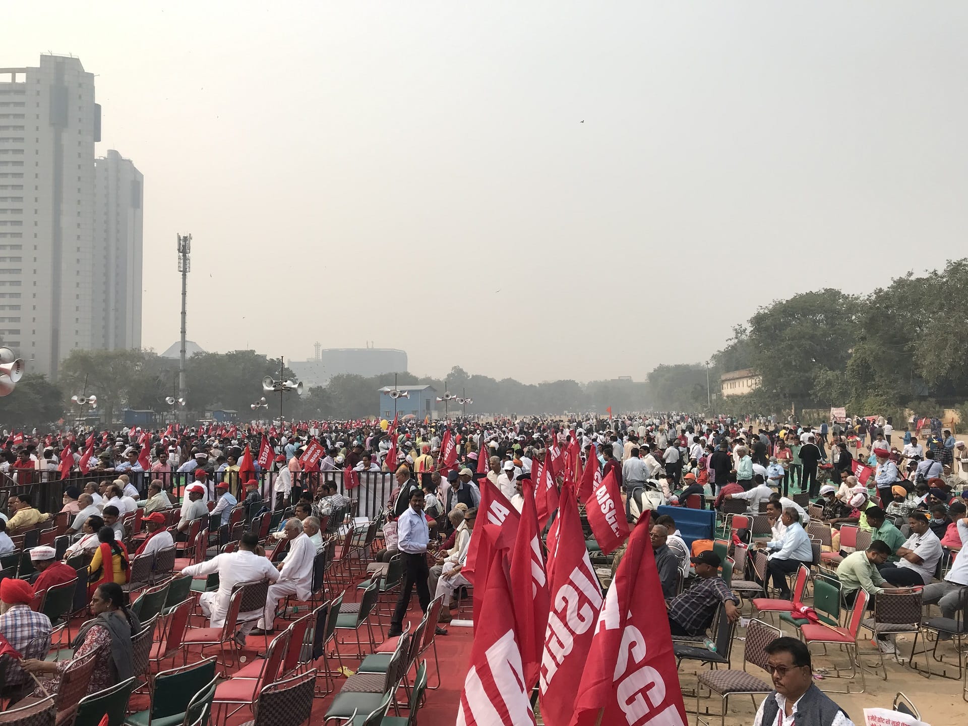Old Pension Scheme: Ramleela Maidan
