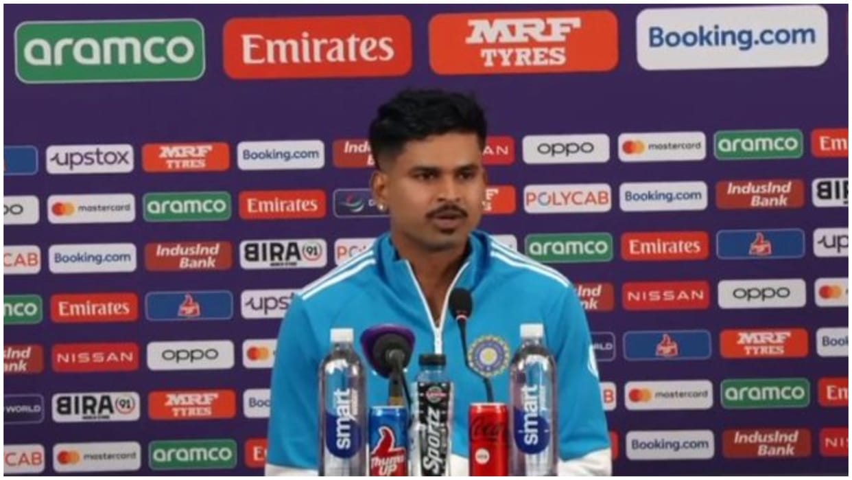 World Cup 2023 Shreyas Iyer at press conference reacts on short ball question
