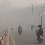 प्रदूषण के कारण छाया स्मॉग