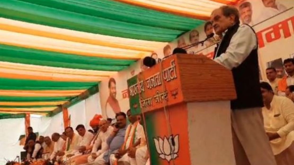 In front of Haryana BJP President Nayab Saini, Birendra Singh demand to break the alliance with JJP