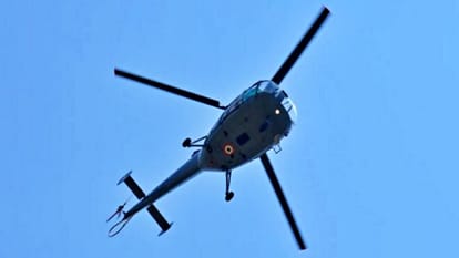 helicopter made several rounds over the police line budaun