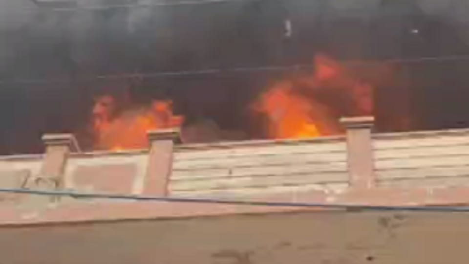 major fire occurred in a factory at Bawana