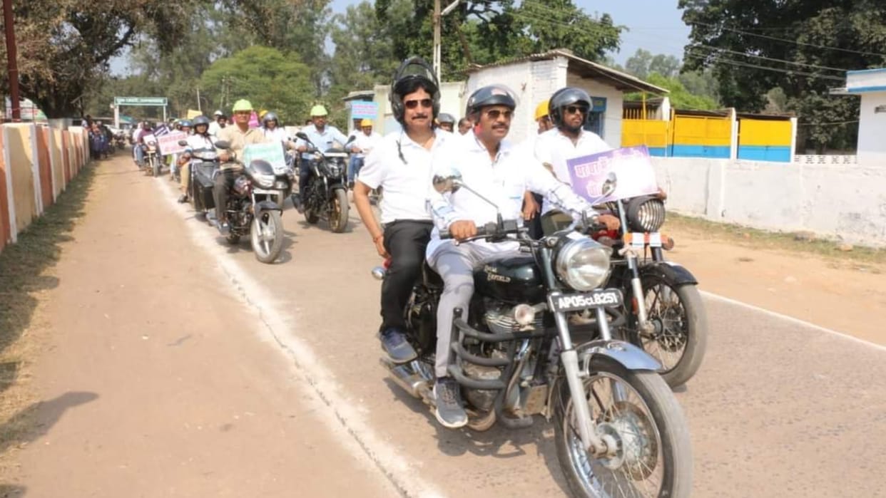 Bike rally taken out in presence of Collector and SP