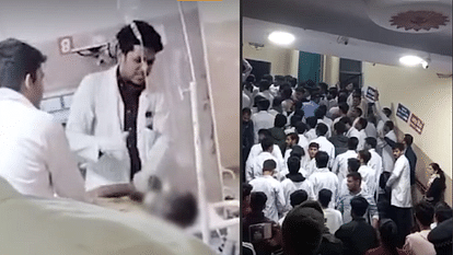 Indore: इंदौर में जूनियर डॉक्टर ने खाया जहर, मरीज को चांटा मारने पर सस्पेंड था, तीन थानों की पुलिस बुलाई my hospital indore junior doctor protest