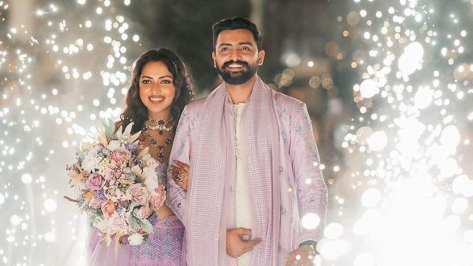Amala Paul ties the knot with boyfriend Jagat Desai in Kochi actress shared photos with her new husband