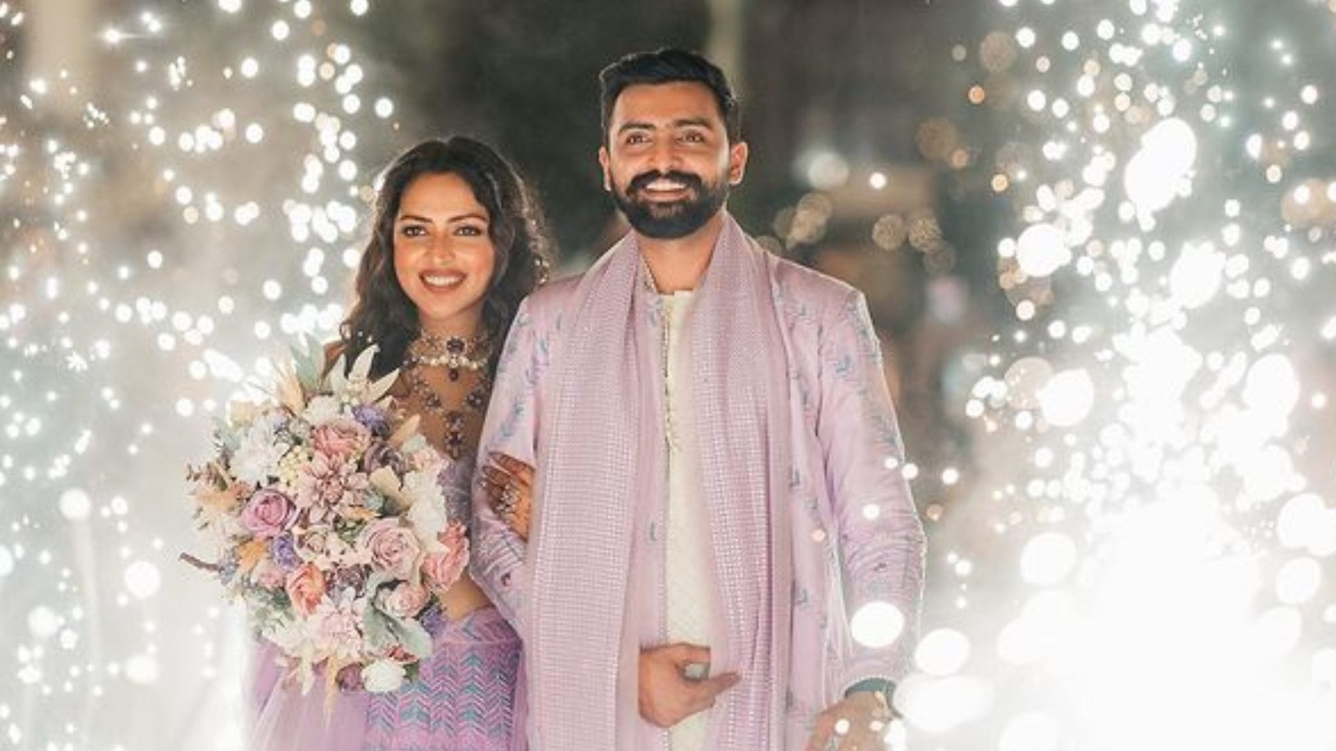 Amala Paul ties the knot with boyfriend Jagat Desai in Kochi actress shared photos with her new husband