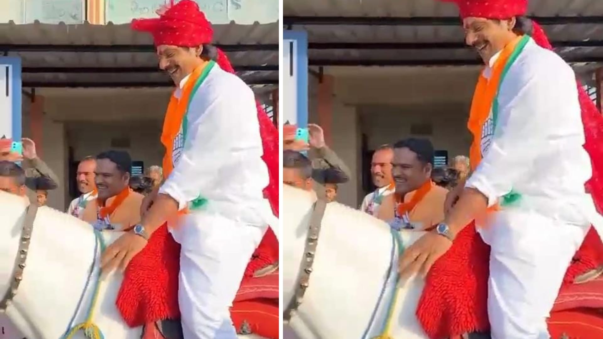 MP Election: Election colors started appearing in rural areas too Kaluhera drove e-rickshaw Maya played drums