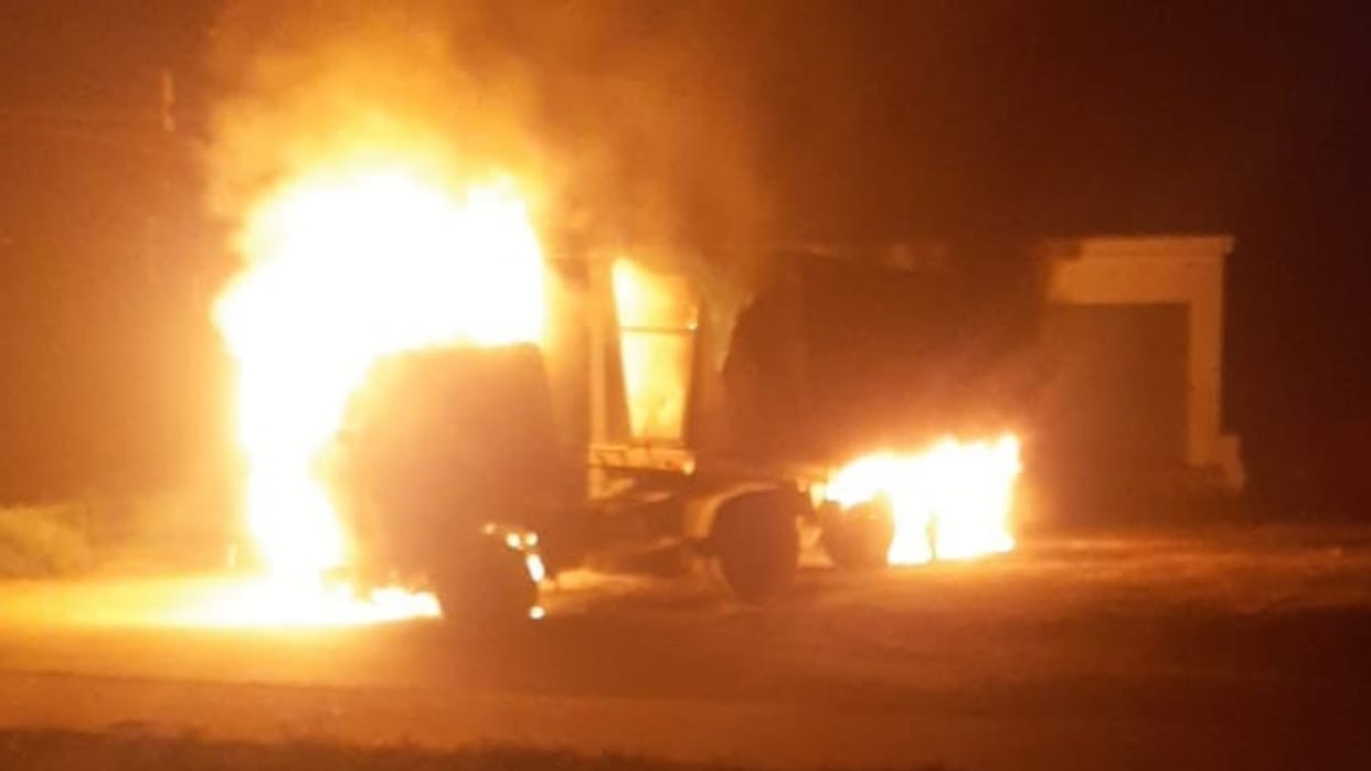 Driver dies due to fire in truck in Ambala