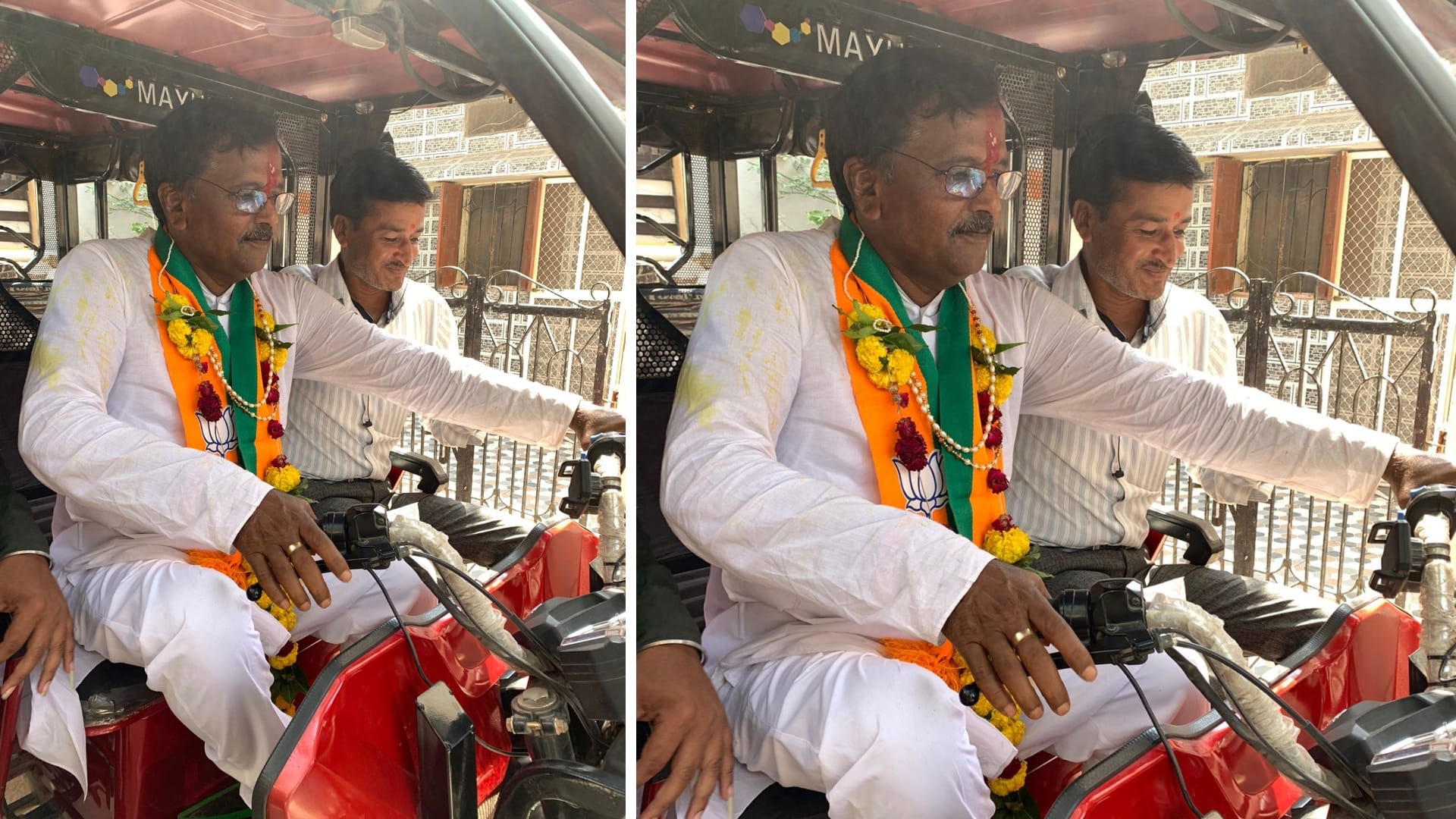 MP Election: Election colors started appearing in rural areas too Kaluhera drove e-rickshaw Maya played drums