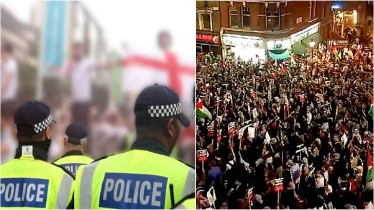 UK Pro Palestine Protest London Metropolitan Police officers injured Israel Gaza conflict