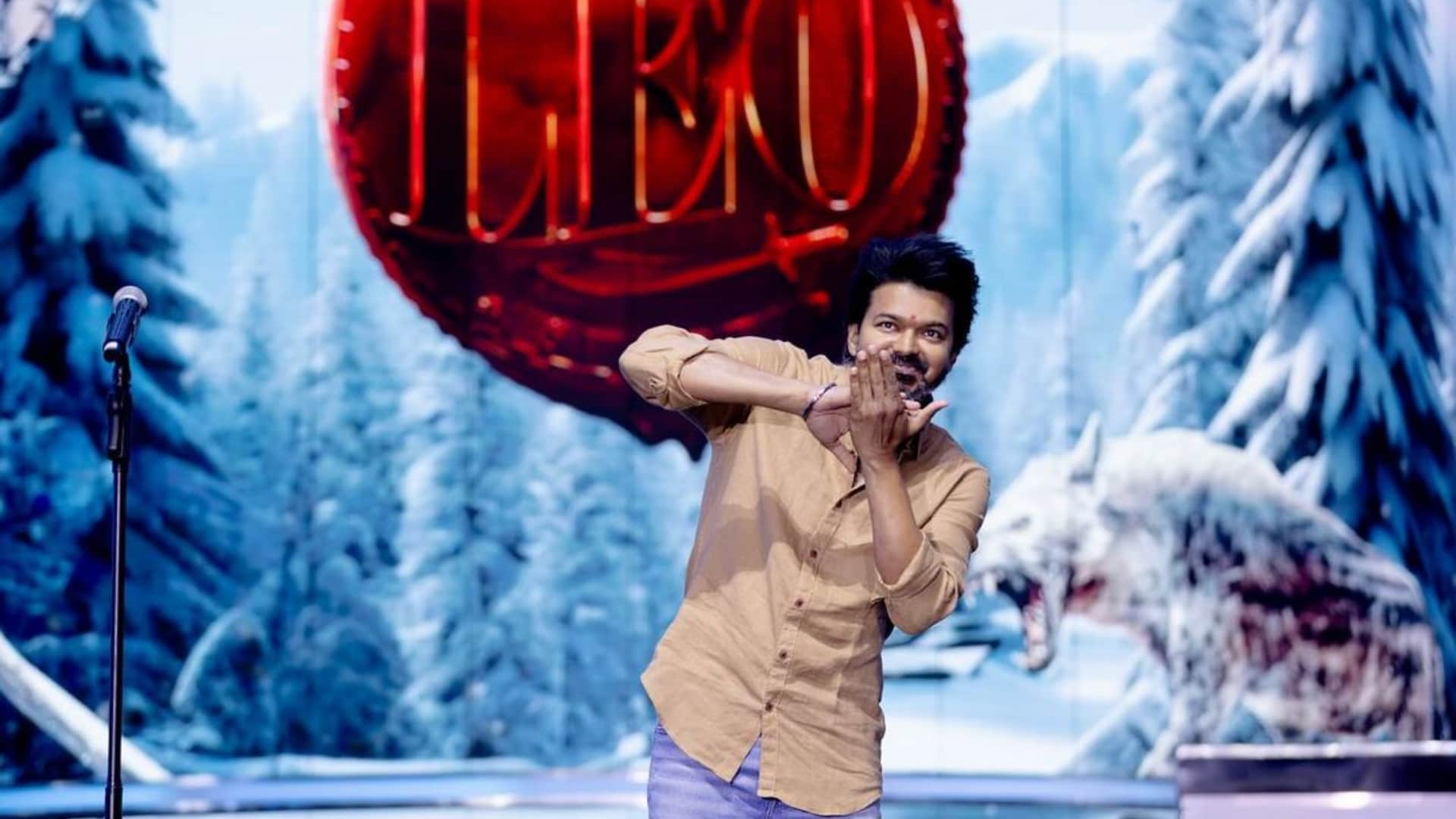 Leo success meet vijay thalapathy shared unseen pictures of film success meet viral on social media