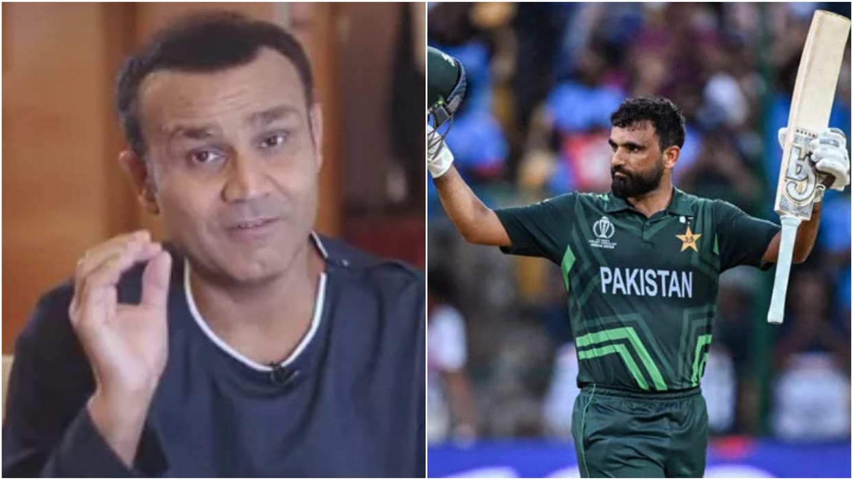 World Cup 2023 Virendra Sehwag reacts on Fakhar Zaman batting