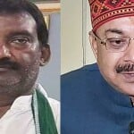 राजद विधायक फतेह बहादुर और भाजपा प्रवक्ता अरविंद कुमार सिंह (दाएं)।