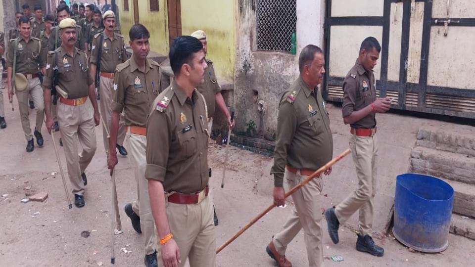 Tension after firing in Shamshabad PAC deployed Seven named and three sent to jail
