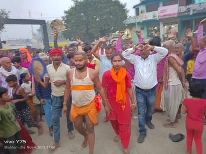 Bihar News : 470 km walking journey with penance from Darbhanga to shree Ram Mandir via punaura sitamrhi dham
