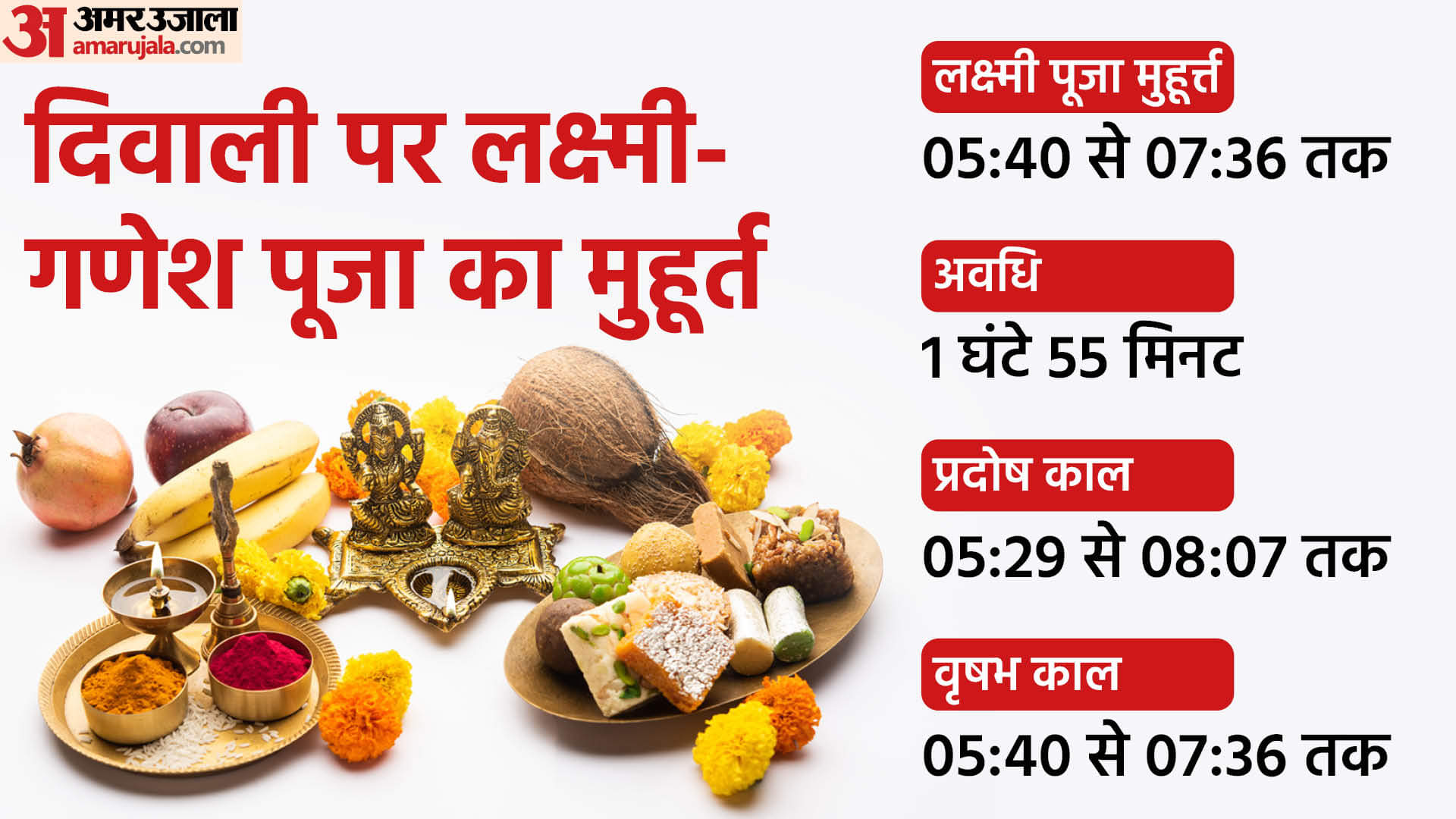 Diwali 2023 Laxmi Puja Vidhi Subh Muhurat Timings Mantra Aarti in Hindi