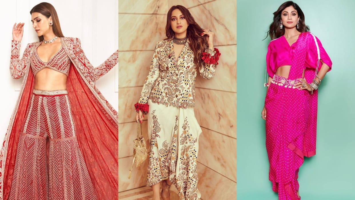 diwali 2023 latest and trendy indo western dresses for diwali puja