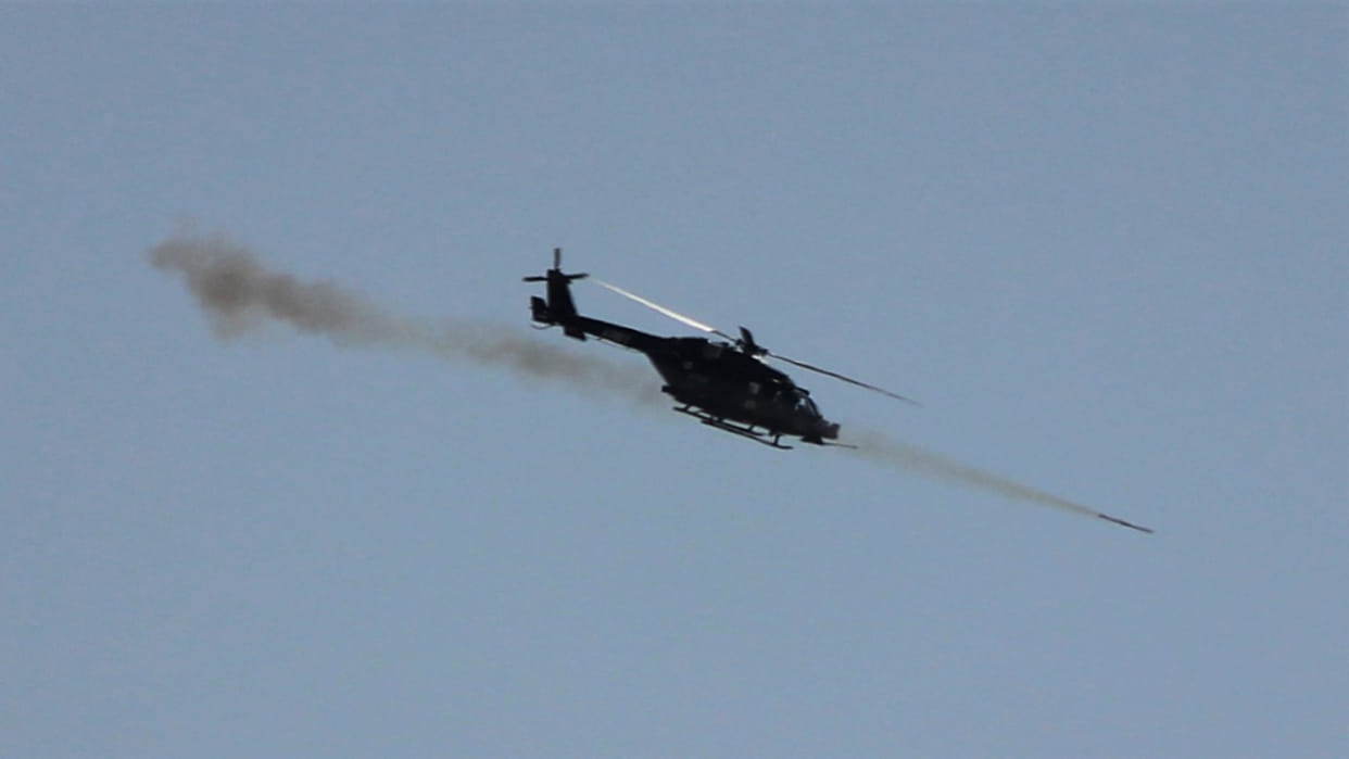Indian Army launches Dhruv helicopter combat version Rudra fires New Generation Rocket