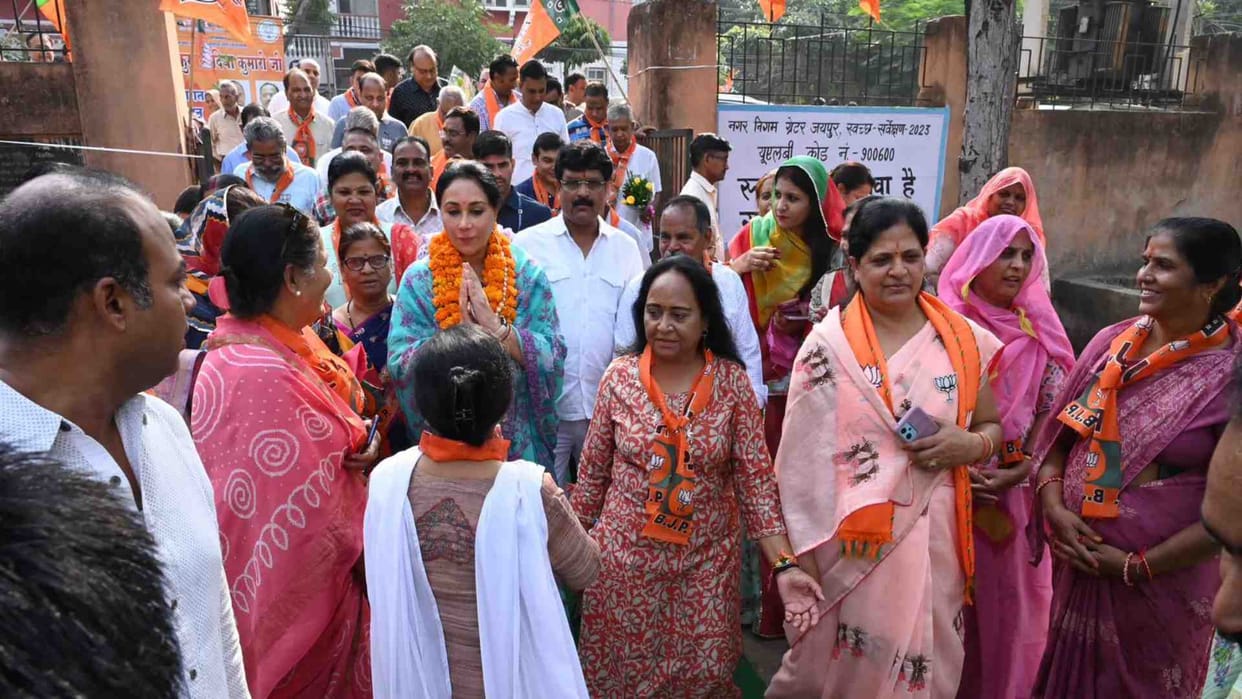Rajasthan Elections 2023: Candidate Diya Kumari did door-to-door public relations