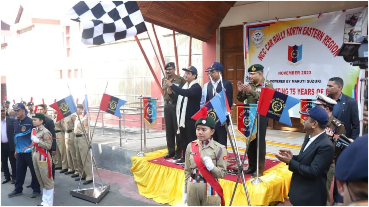 Meghalaya CM Conrad Sangma flags off NCC car Rally ends on 26th November