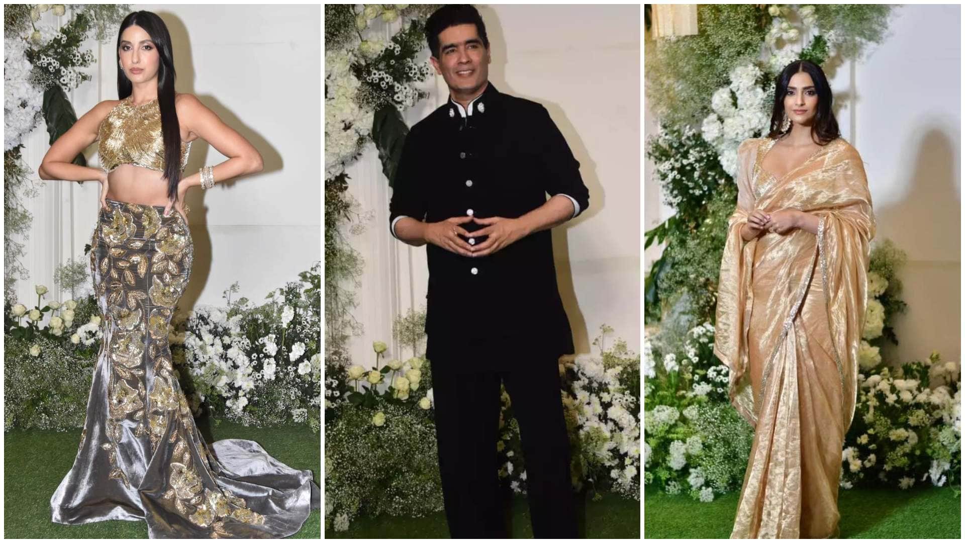 Tiger 3 star Salman Khan Suhana Sonam Kapoor Babil Kriti Sanon many celeb Attends Manish Malhotra Diwali Party