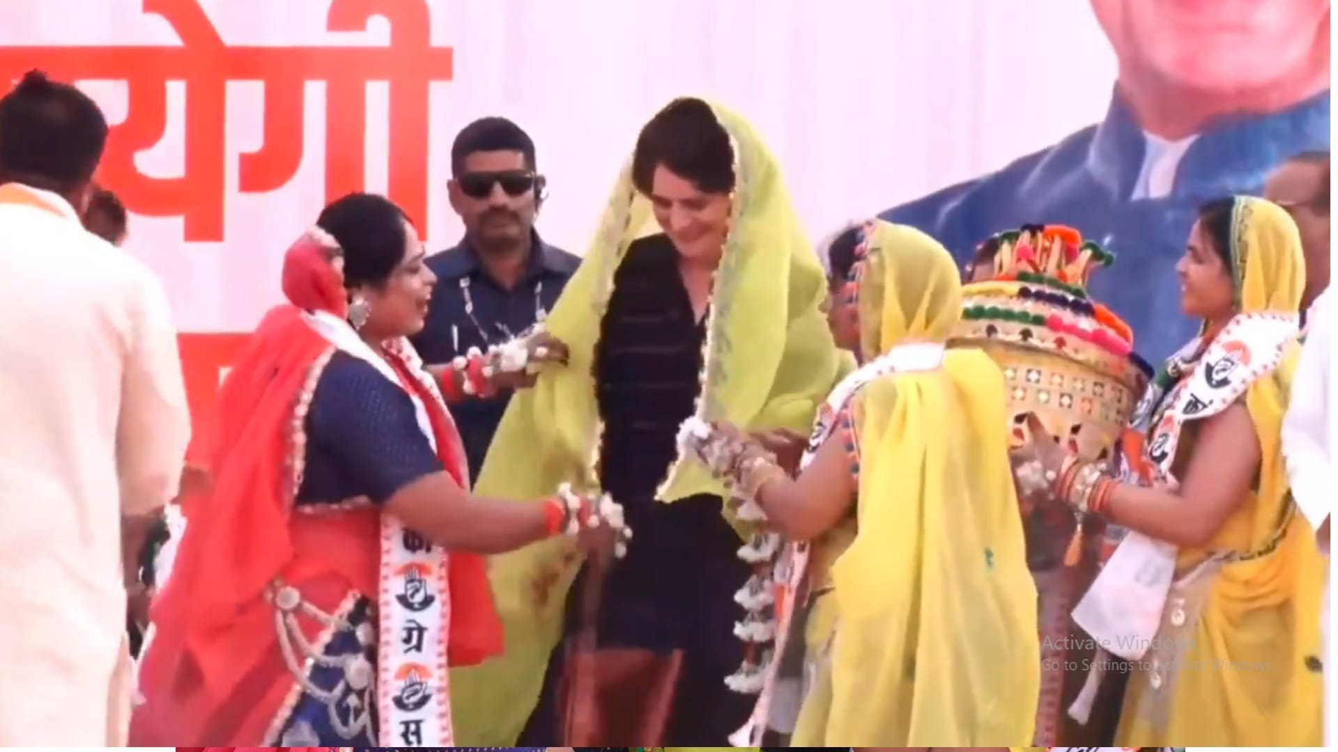 MP Election Priyanka Gandhi addressed the public meeting in Dhar