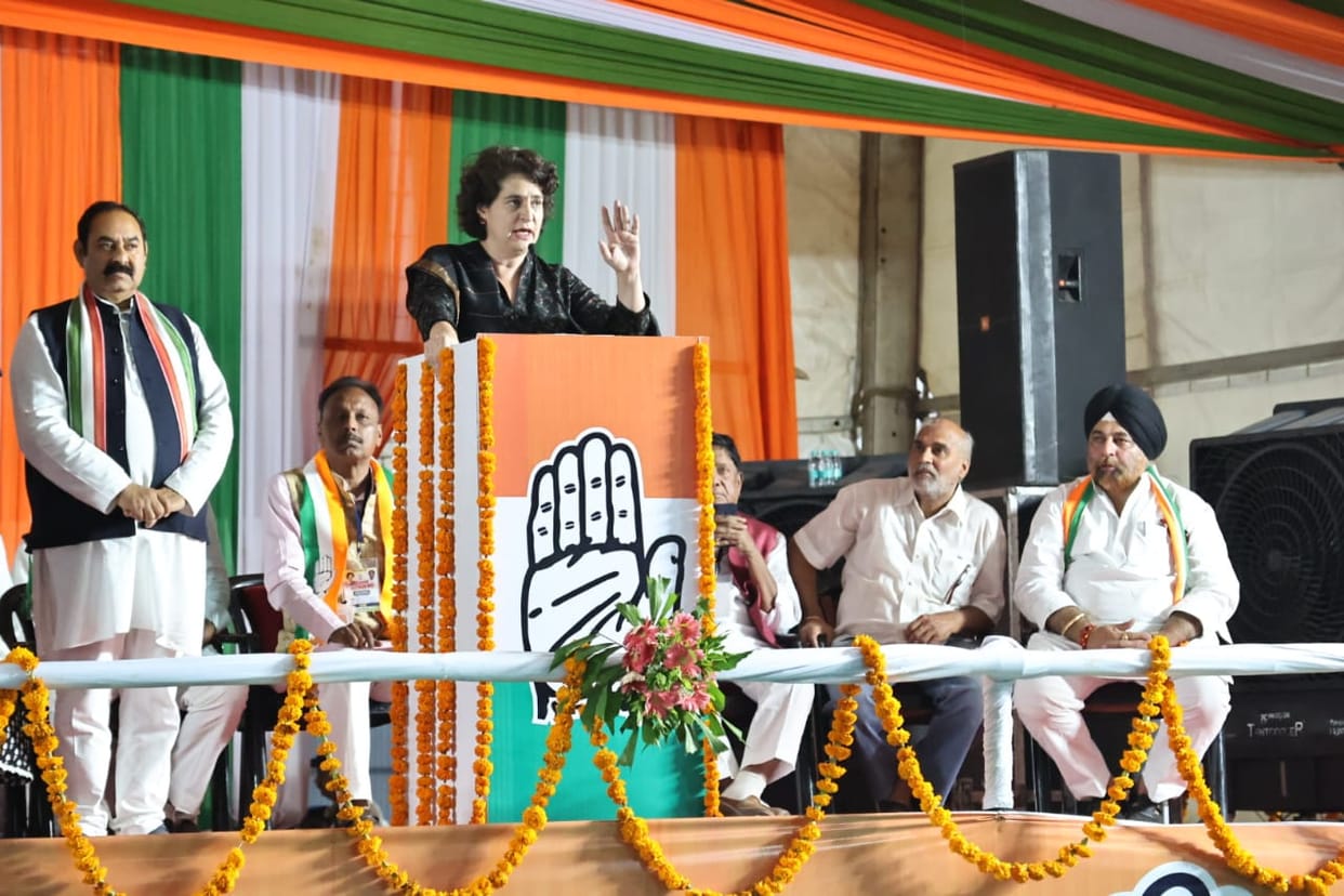 MP Election 2023: Priyanka Gandhi said- Along with Virat's century, Onion also got its century.
