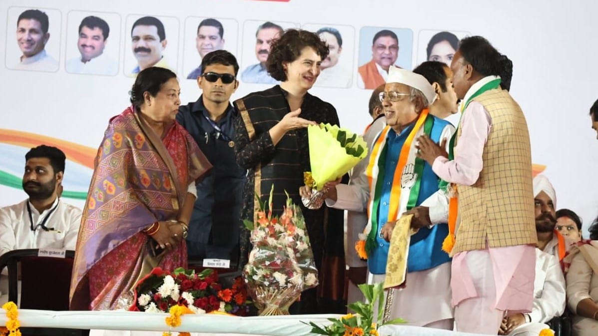 priyanka gandhi congress satyanarayan patel event indore