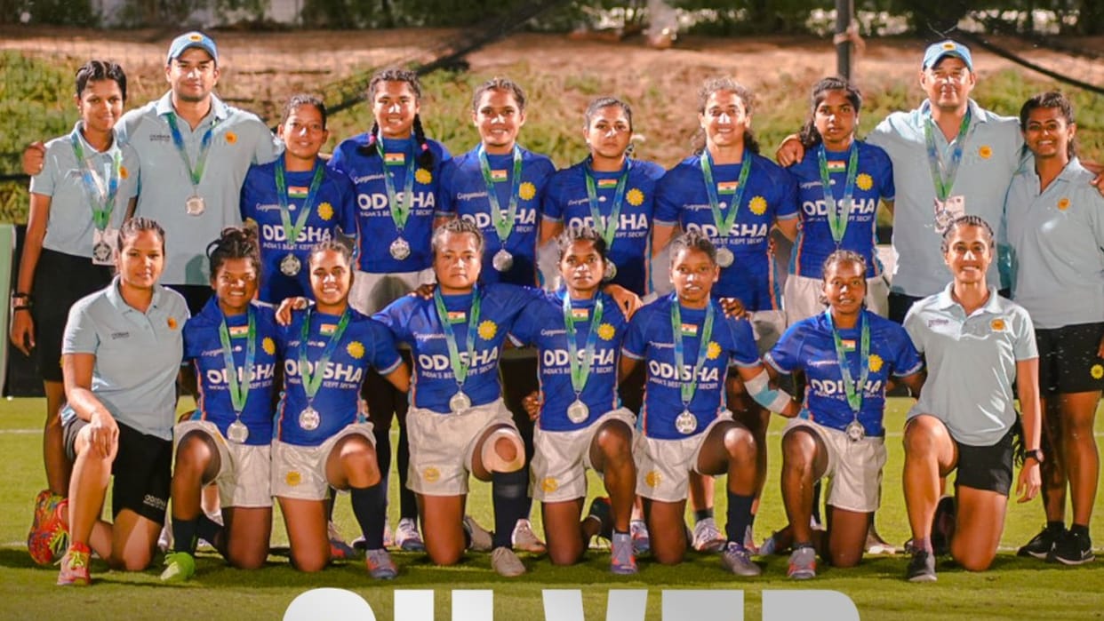 Girls WON third silver in Asian Rugby Sevens Trophy Indian mens team finished fifth after defeating Qatar