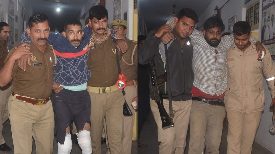 Sambhal Encounter: Two cattle smugglers shot in encounter, constable injured in firing by miscreants