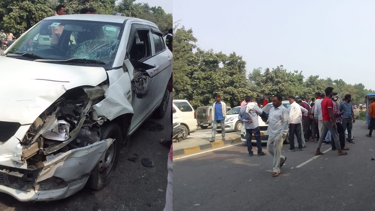 One died in an accident in patranga thana in Ayodhya.