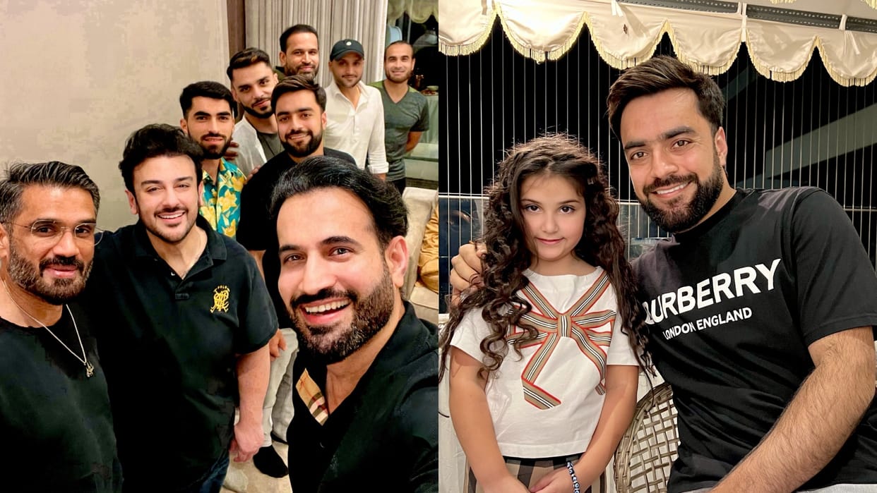Afghanistan Team Party in Irfan Pathan House with Sunil Shetty and Adnan Sami Players had fun and Laughter