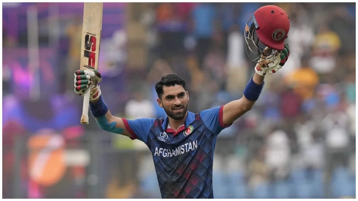 AUS vs AFG WC 2023 Ibrahim Zadran First Afghanistan Player Who Scored a Century in ODI World Cup News in Hindi