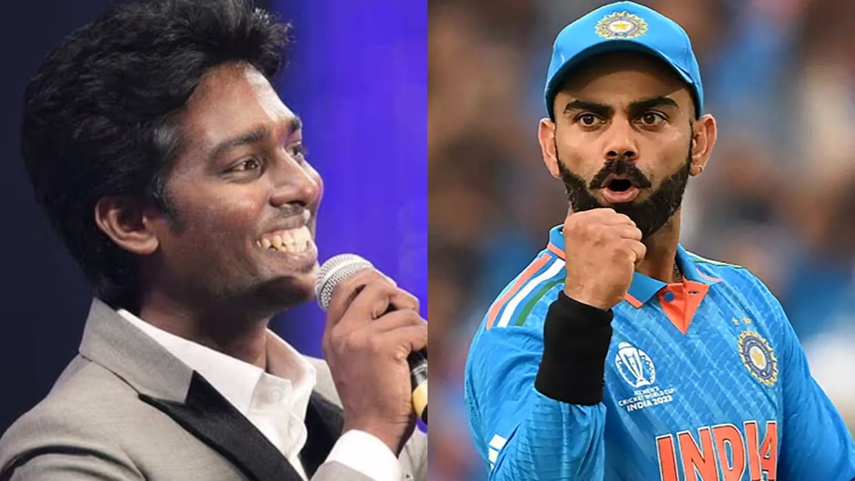 Atlee Shahrukh Khan film Jawan director react virat kohli Dancing on song chaleya world cup South Africa match