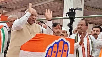 MP Election 2023: सिंधिया के गढ़ में गरजे खरगे; बोले- भाजपा में पांच पांडव ED, CBI, IT, चौहान और मोदी MP Election 2023: Kharge verbally attacks BJP in Scindia's stronghold Gwalior