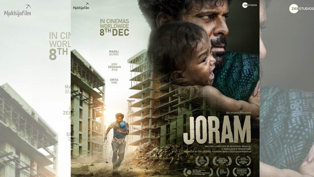 Joram Trailer Release Manoj Bajpayee looks intense he tries to escape Zeeshan Ayyub with his daughter