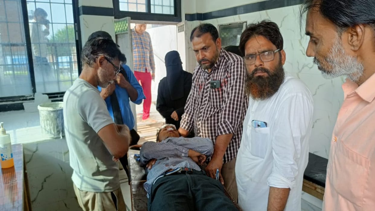 Speeding bike collides with tractor trolley, two intermediate students seriously injured